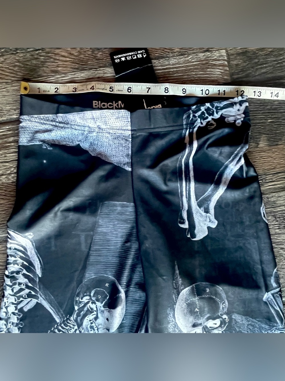 BlackMilk skeleton leggings M Bonus Iron Fist t-shirt M - Picture 4 of 13